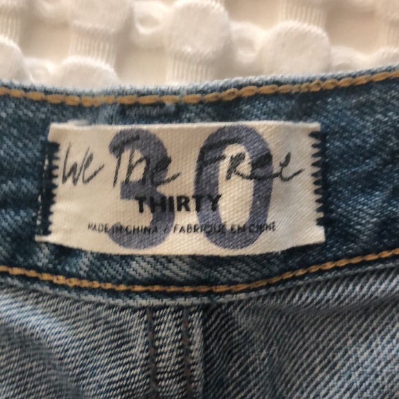 Free People denim cut off shorts. - Picture 3 of 3